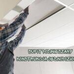 Sufit podwieszany konstrukcja jednopoziomowa